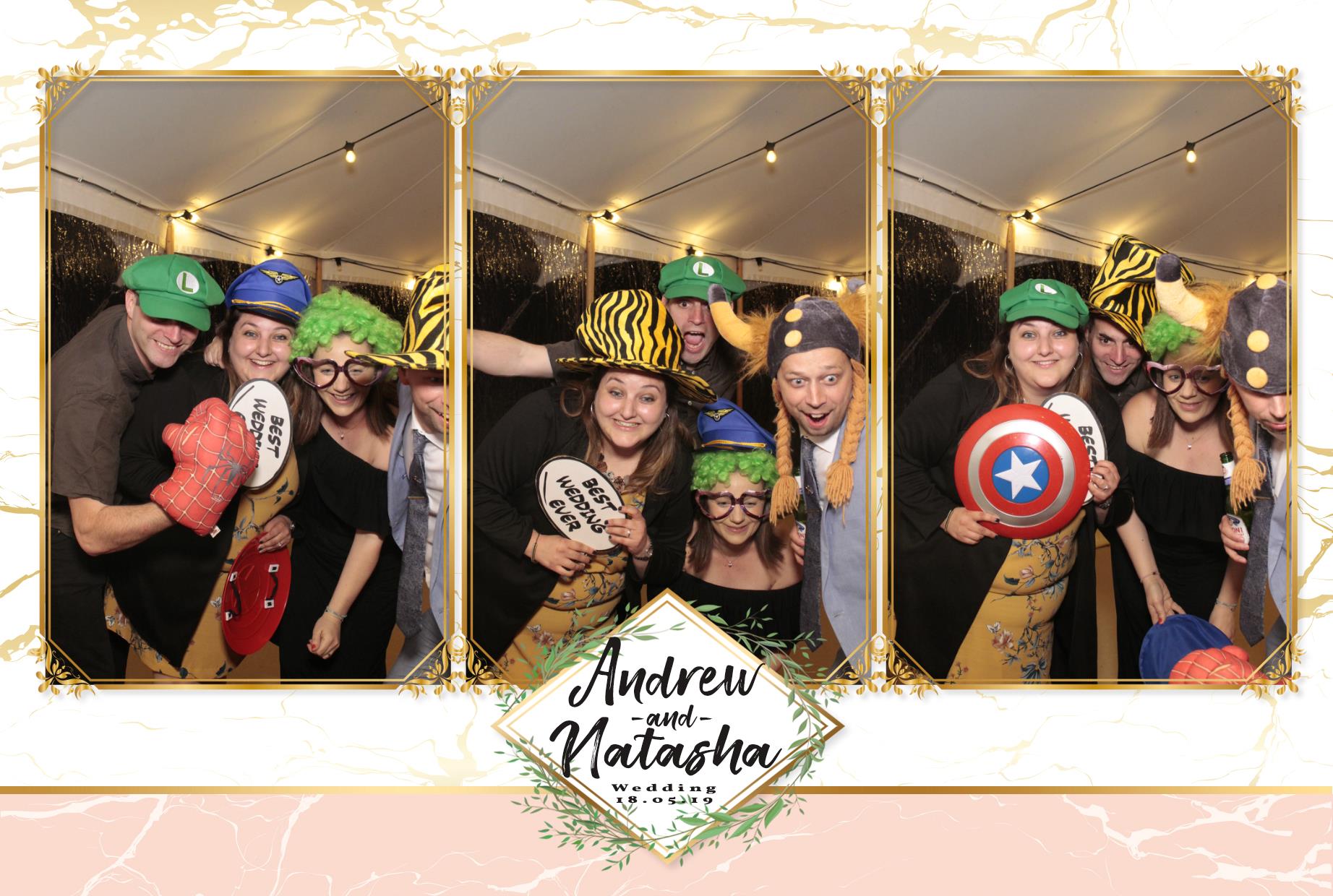 Andrew & Natasha's Wedding  | View more photos from the event at gallery.myphotoboothexperience.co.uk/u/MyPhotoBoothExperienceLtd/Andrew-Natashas-Wedding